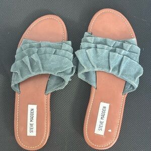 Steve Madden blue sandals never worn